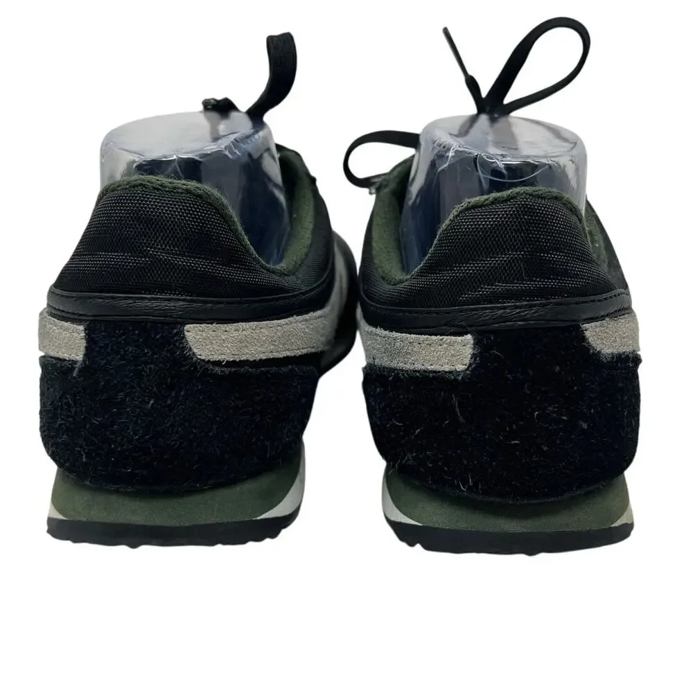 Men's Gola Boston CMA297 Black Green Trainers Low Top Sneakers 9